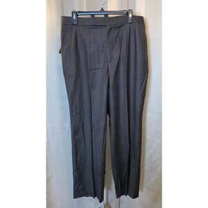 NWT Ellen Tracy 100% Wool Dress Pants Size 16 Elastic Waist Zipper Trousers $338
